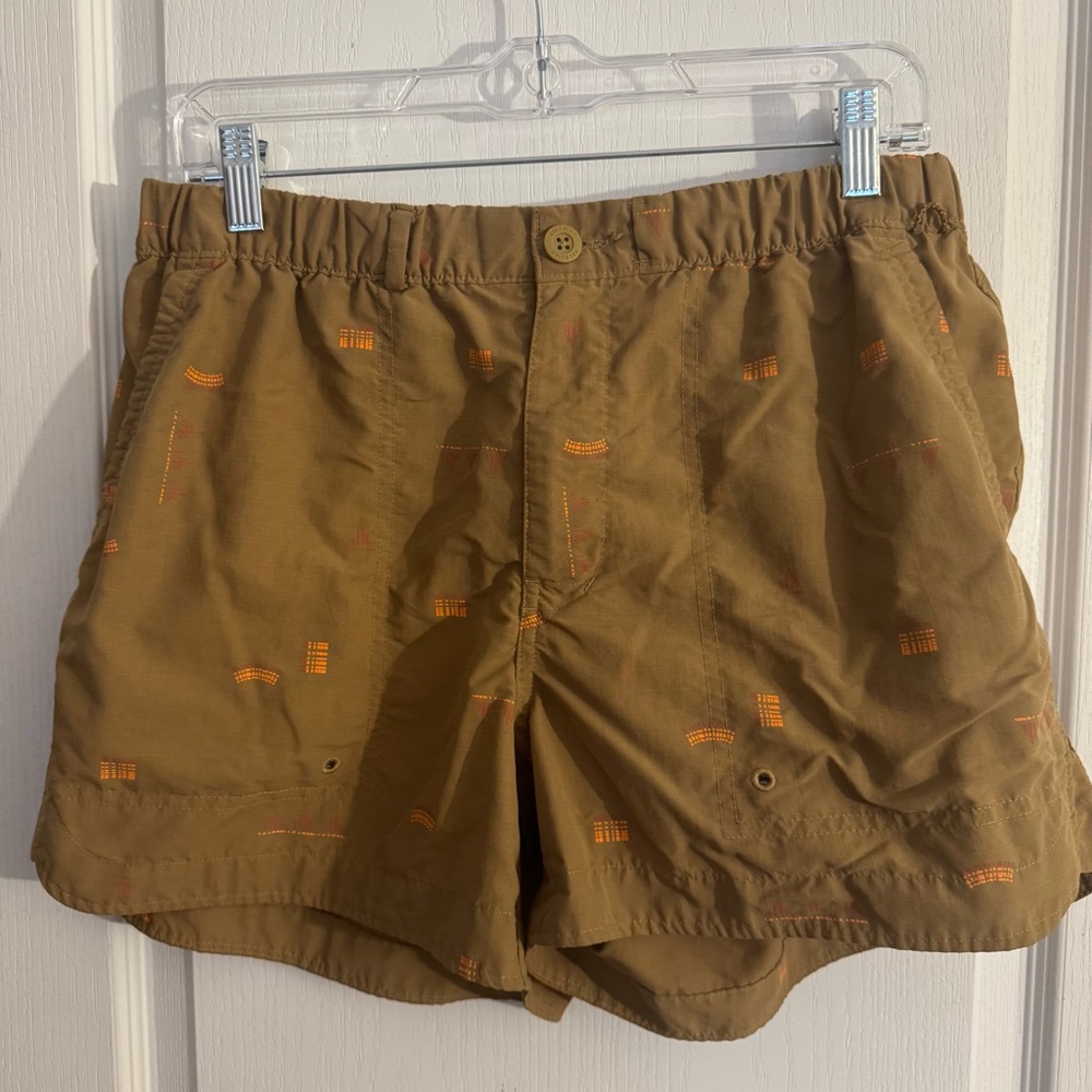 🔥 REI Brown Women's Shorts with Orange Accents